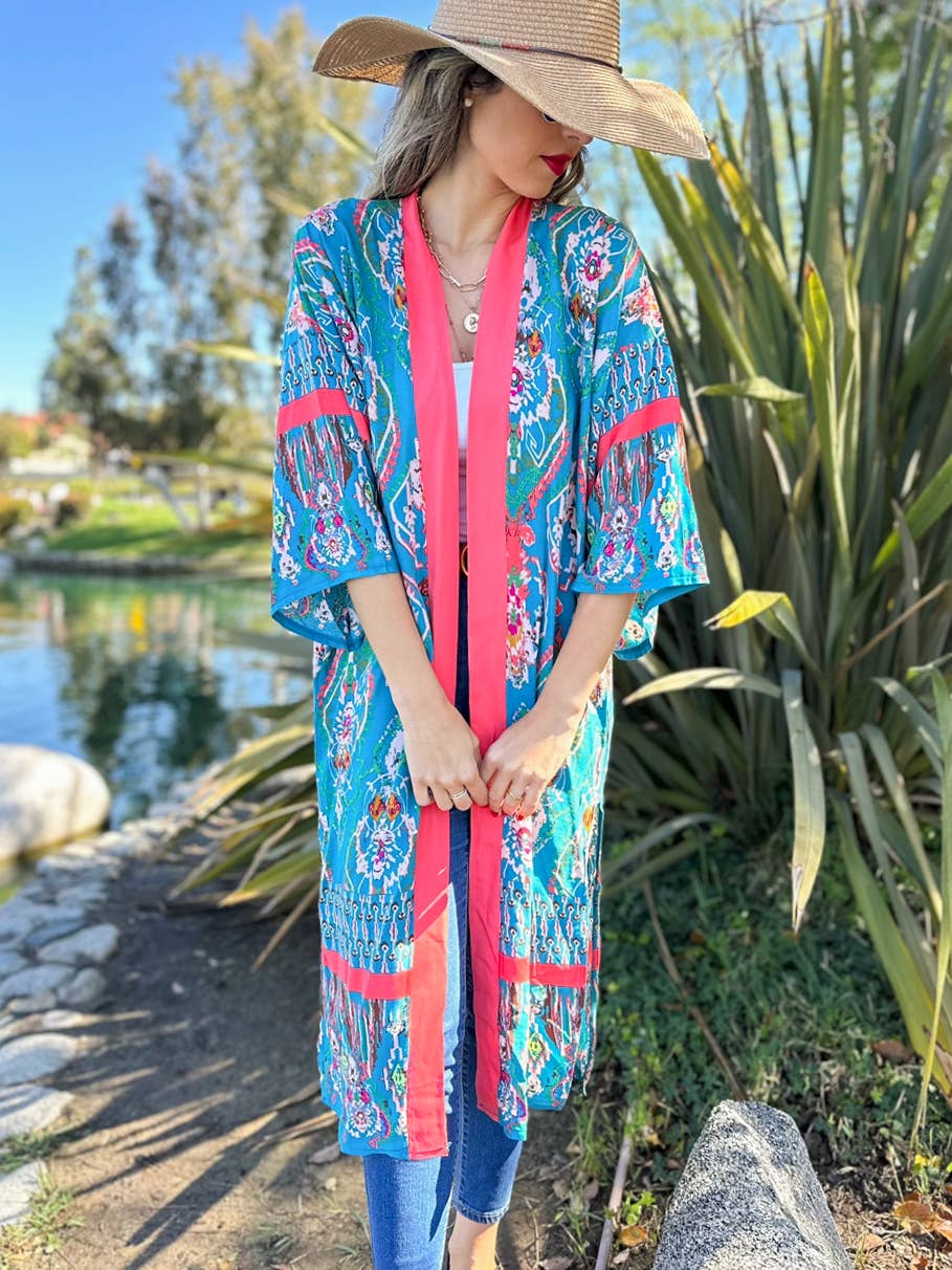 Floral Maxi Kimono