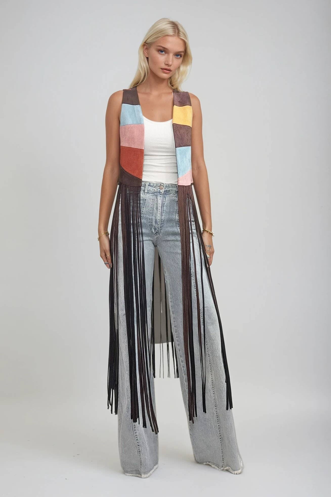 Sunrise Fringe Vest
