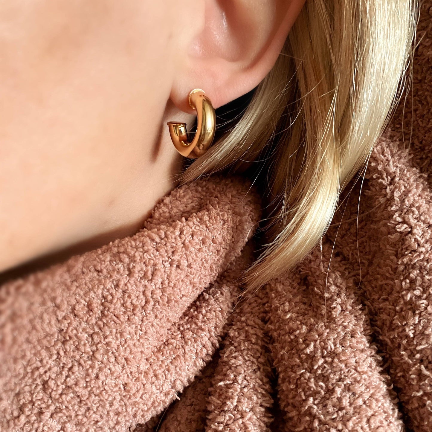 Mini Chubby Hoop Earrings