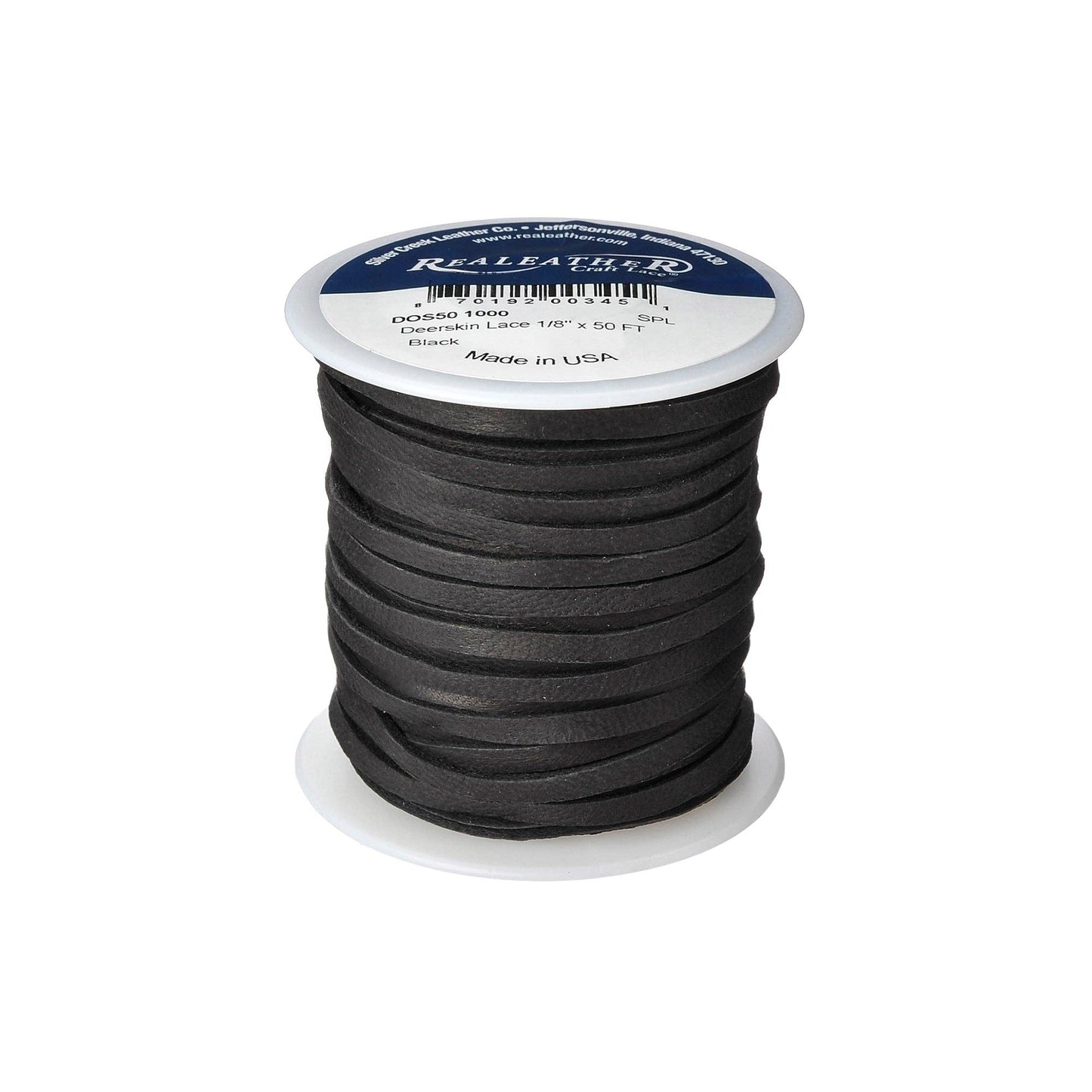 1/8" Deerskin Leather Lace, 50 ft -Leathercraft Craft Supply