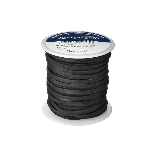 1/8" Deerskin Leather Lace, 50 ft -Leathercraft Craft Supply