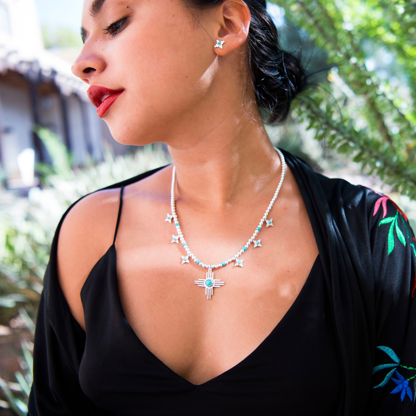 Enchantment: Sun Blossom Zia Squash Necklace