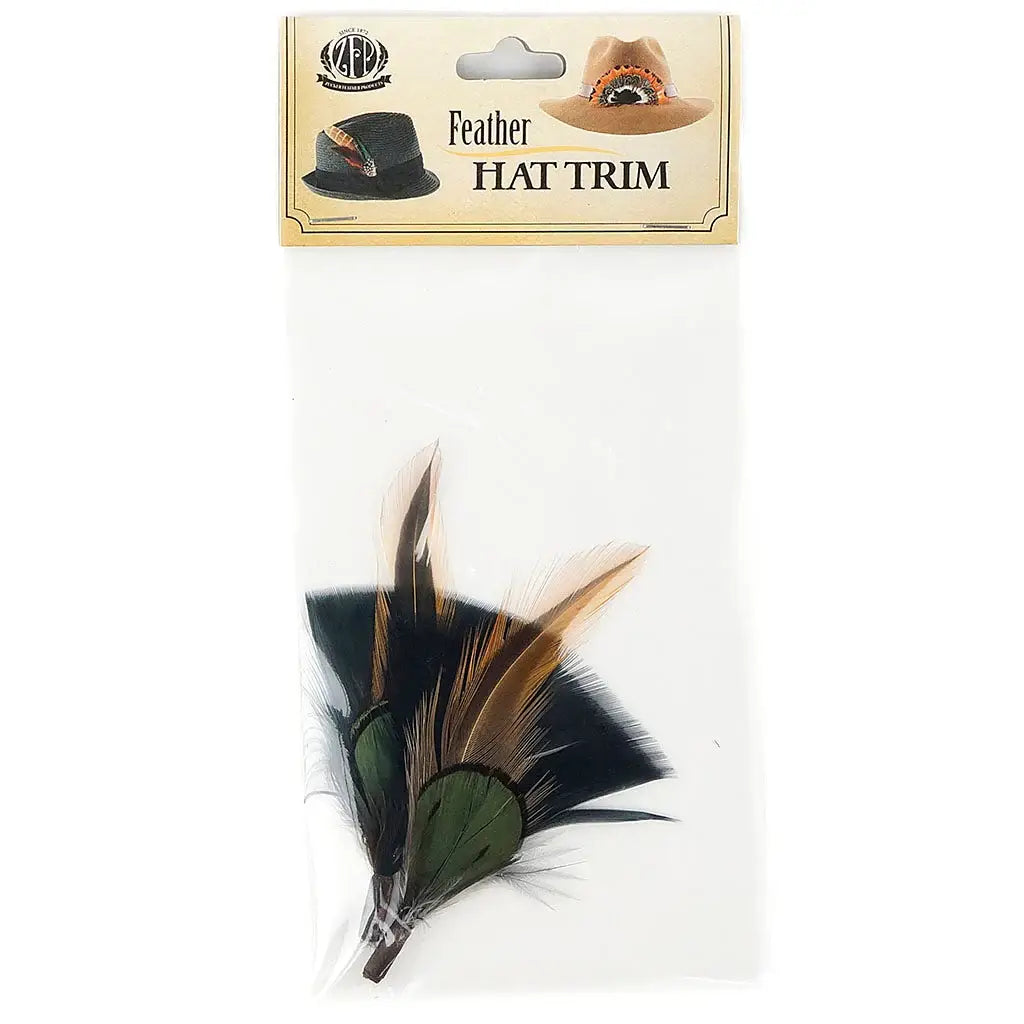 Pheasant-Turkey-Hackle Feather Hat Trims - Dyed Feathers