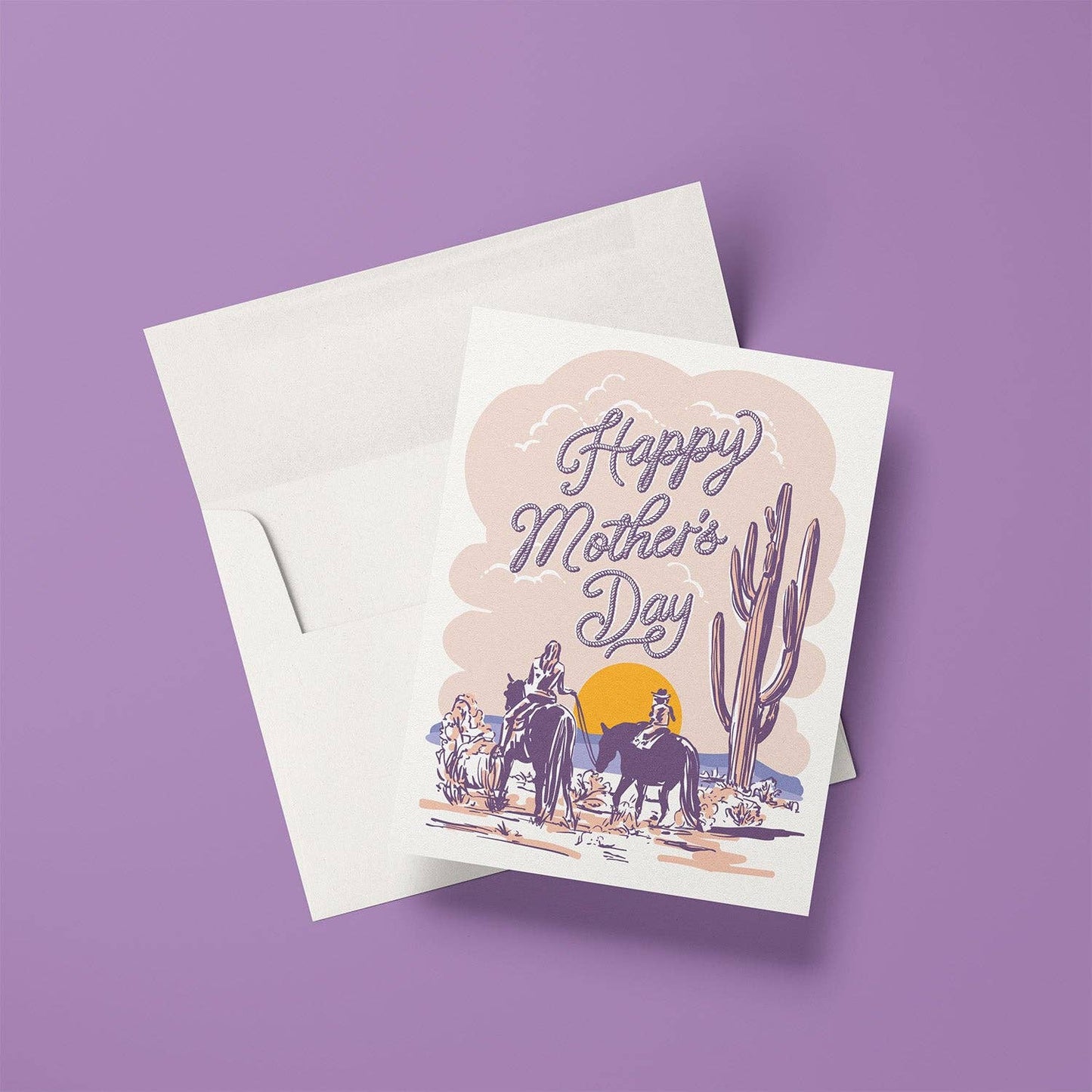Trail Ride Mother's Day A2 Greeting Card