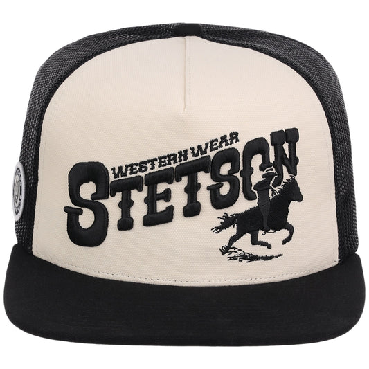 STETSON Ball Cap - Western Wear Stetson Heavy Canvas 5-Panel Flat Bill Trucker